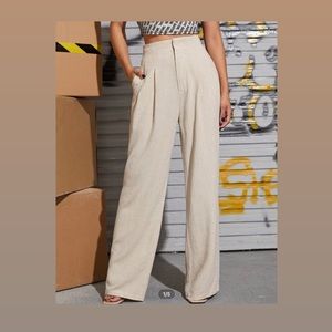 Shein wide leg linen pants